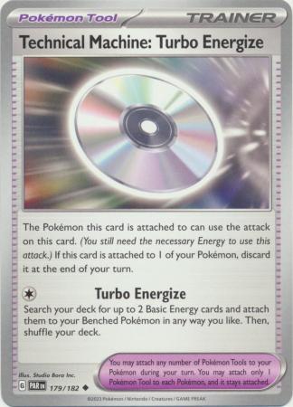 Card: Scarlet & Violet: Paradox Rift Singles, Technical Machine: Turbo Energize - 179/182 - Uncommon