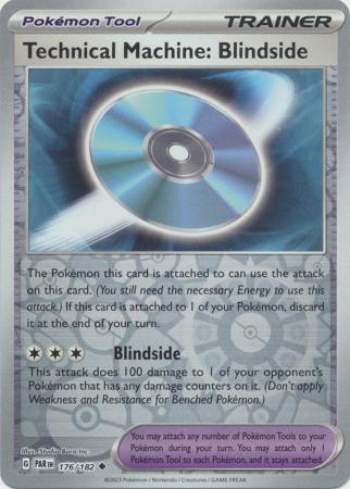 Card: Scarlet & Violet: Paradox Rift Singles, Technical Machine: Blindside - 176/182 - Uncommon Reverse Holo