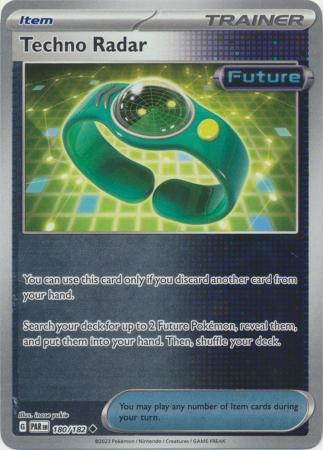 Card: Scarlet & Violet: Paradox Rift Singles, Techno Radar - 180/182 - Uncommon Reverse Holo
