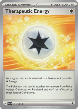 Card: Scarlet & Violet: Paldea Evolved Singles, Therapeutic Energy - 193/193 - Uncommon