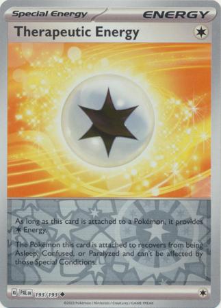 Card: Scarlet & Violet: Paldea Evolved Singles, Therapeutic Energy - 193/193 - Uncommon Reverse Holo