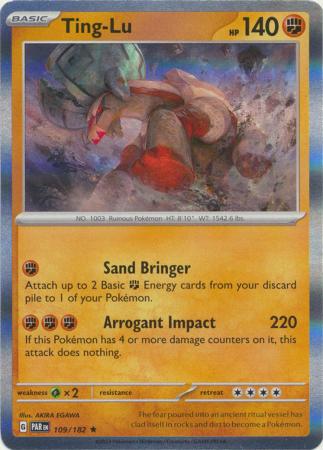 Card: Scarlet & Violet: Paradox Rift Singles, Ting-Lu - 109/182 - Holo Rare