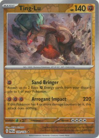 Card: Scarlet & Violet: Paradox Rift Singles, Ting-Lu - 109/182 - Holo Rare Reverse Holo
