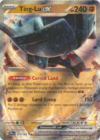 Card: Scarlet & Violet: Paldea Evolved Singles, Ting-Lu ex - 127/193 - Ultra Rare