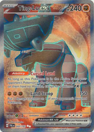 Card: Scarlet & Violet: Paldea Evolved Singles, Ting-Lu ex - 243/193 - Full Art Secret Rare