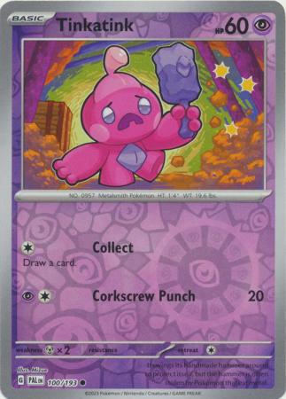 Card: Scarlet & Violet: Paldea Evolved Singles, Tinkatink - 100/193 - Common Reverse Holo