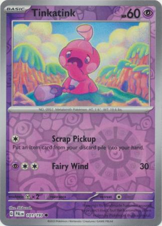 Card: Scarlet & Violet: Paldea Evolved Singles, Tinkatink - 101/193 - Common Reverse Holo