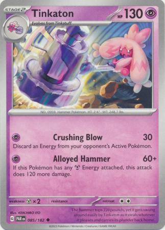 Card: Scarlet & Violet: Paradox Rift Singles, Tinkaton - 085/182 - Uncommon