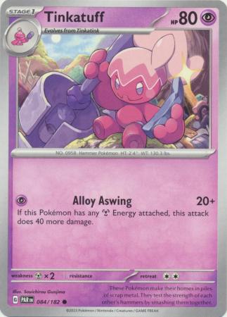 Card: Scarlet & Violet: Paradox Rift Singles, Tinkatuff - 084/182 - Common
