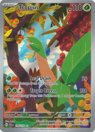 Card: Scarlet & Violet: Paldea Evolved Singles, Tropius - 195/193 - Illustration Rare