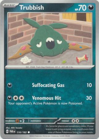 Card: Scarlet & Violet: Paradox Rift Singles, Trubbish - 116/182 - Common