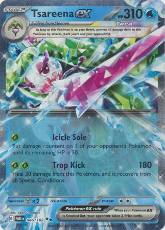 Card: Scarlet & Violet: Paradox Rift Singles, Tsareena ex - 046/182 - Ultra Rare