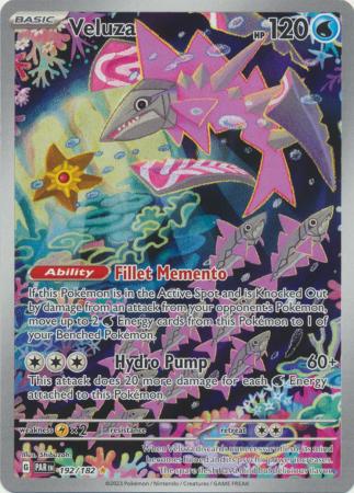 Card: Scarlet & Violet: Paradox Rift Singles, Veluza - 192/182 - Illustration Rare