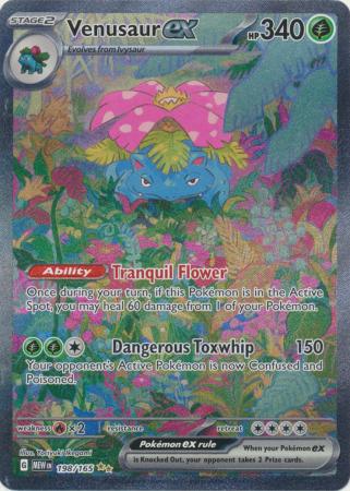 Card: Scarlet & Violet: 151 Singles, Venusaur ex - 198/165 - Special Illustration Rare