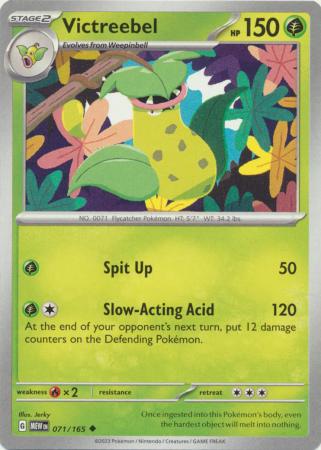 Card: Scarlet & Violet: 151 Singles, Victreebel - 071/165 - Uncommon