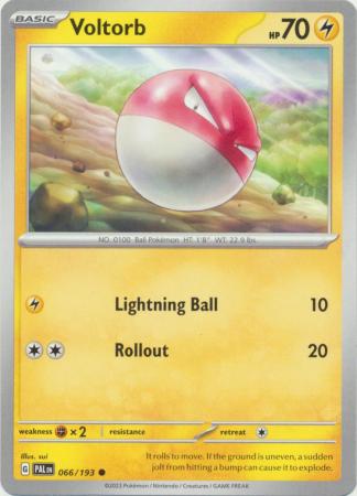 Card: Scarlet & Violet: Paldea Evolved Singles, Voltorb - 066/193 - Common