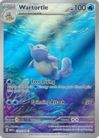 Card: Scarlet & Violet: 151 Singles, Wartortle - 171/165 - Illustration Rare