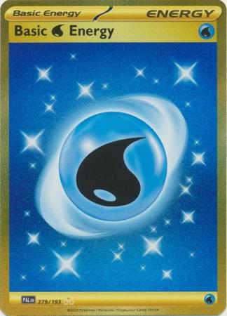 Card: Scarlet & Violet: Paldea Evolved Singles, Water Energy - 279/193 - Gold Secret Rare