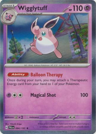 Card: Scarlet & Violet: Paldea Evolved Singles, Wigglytuff - 084/193 - Holo Rare