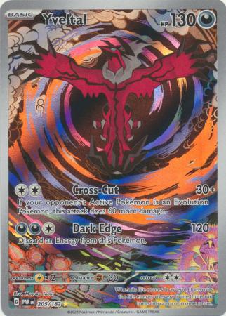 Card: Scarlet & Violet: Paradox Rift Singles, Yveltal - 205/182 - Illustration Rare