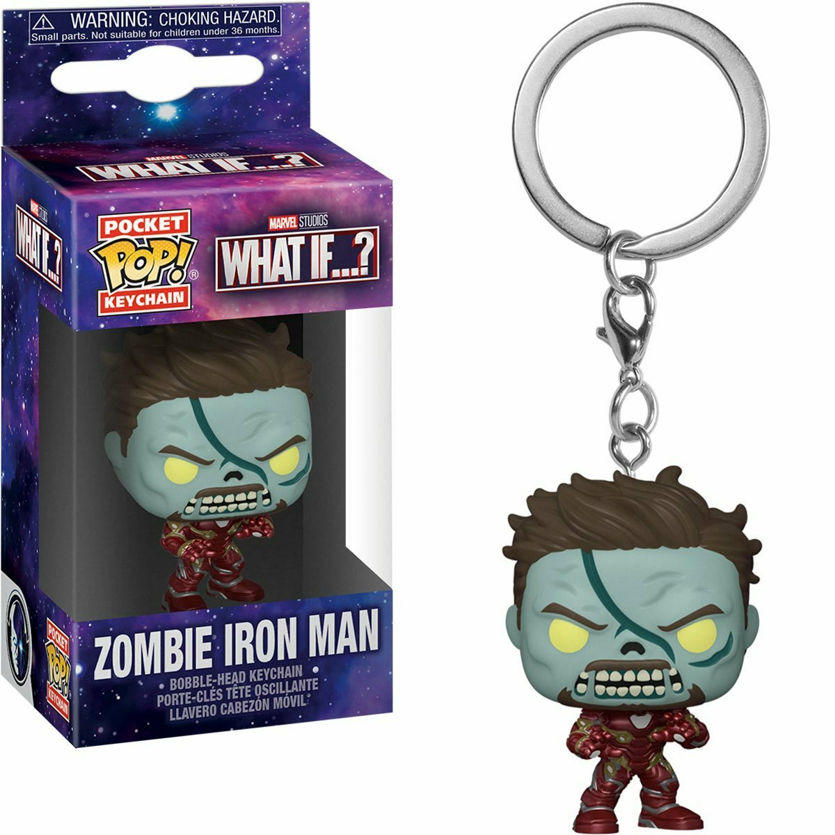 Funko Pocket Pop! Keychain: What If...?, Zombie Iron Man