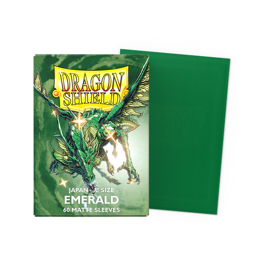 Dragon Shield, Japanese Size: Matte Dual Sleeves, Emerald