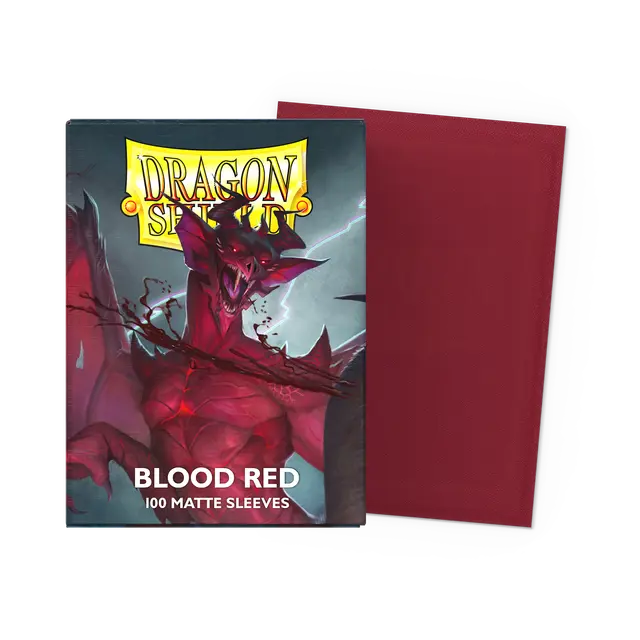 Dragon Shield Standar: Matte Sleeves, Blood Red