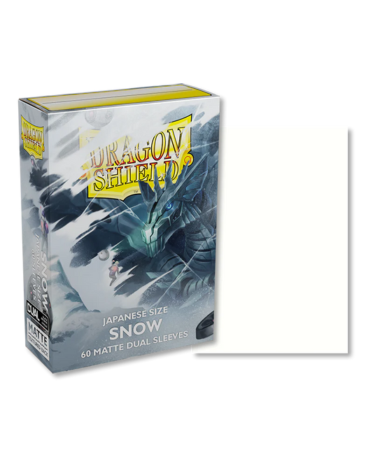 Dragon Shield, Japanese Size: Matte Dual Sleeves, Snow