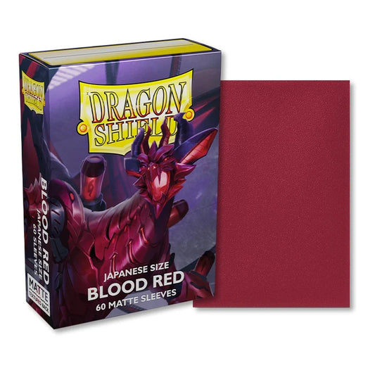 Dragon Shield, Japanese Size: Matte Sleeves, Blood Red