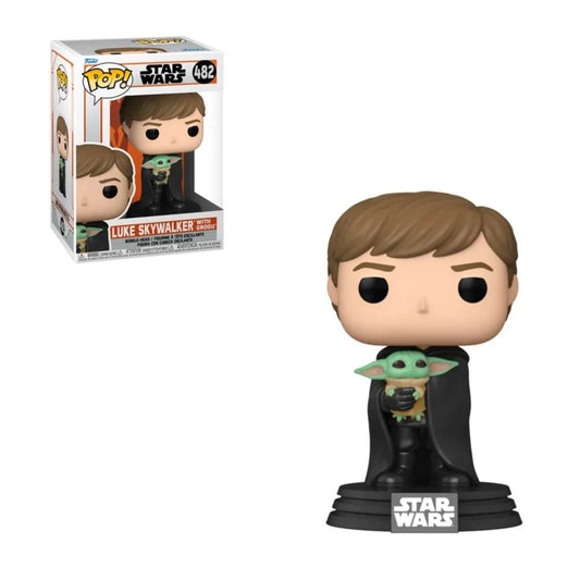 Funko Pop! Star Wars: Mandalorian, Luke Skywalker With Grogu 482