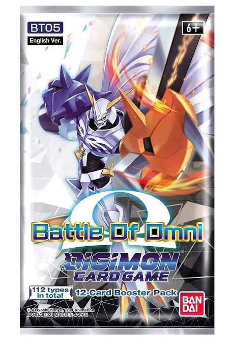 Caja Digimon card game battle of omni
