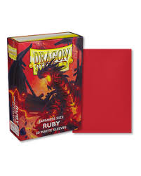 Dragon Shield, Japanese Size: Matte Sleeves, Ruby