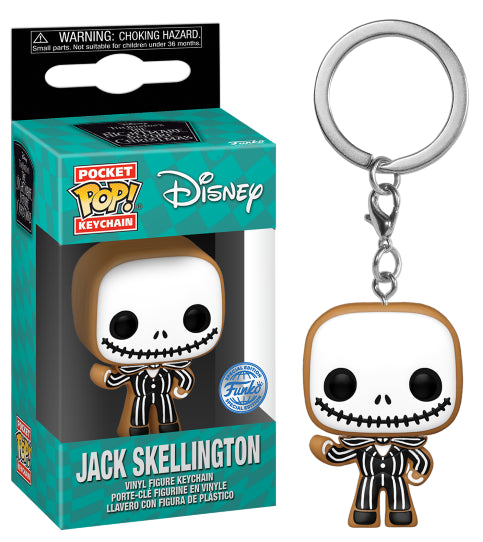 Funko Pocket Pop! Keychain: Disney, Jack Skellington (Gingerbread)