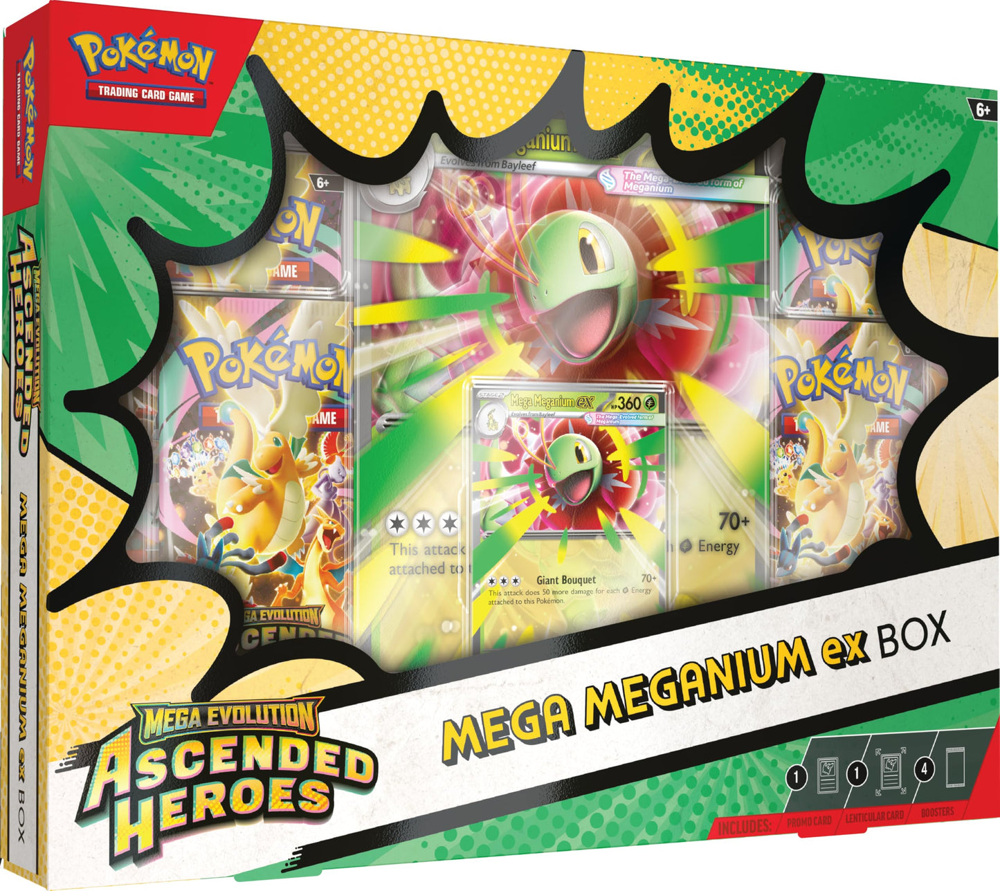 Caja Mega Meganium EX Mega Evolucion Ascended Heroes Ascenso Heroico