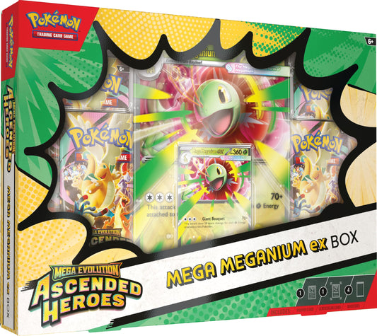 Caja Mega Meganium EX Mega Evolucion Ascended Heroes Ascenso Heroico