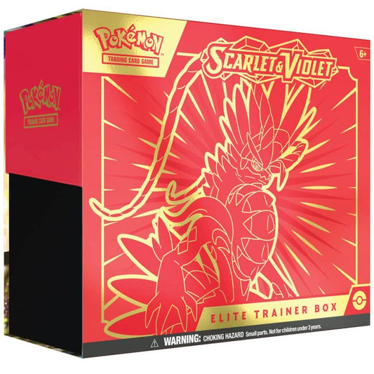 Eelite trainer box, scarlet and violet koraidon. Ingles